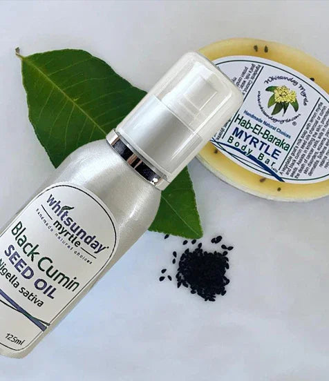Black Cumin Seed Oil + Black Seed Oil Soap - Whitsunday Myrtle