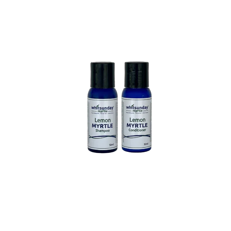 Combo Lemon Myrtle Shampoo and Conditioner Travellers Essentials - Whitsunday Myrtle