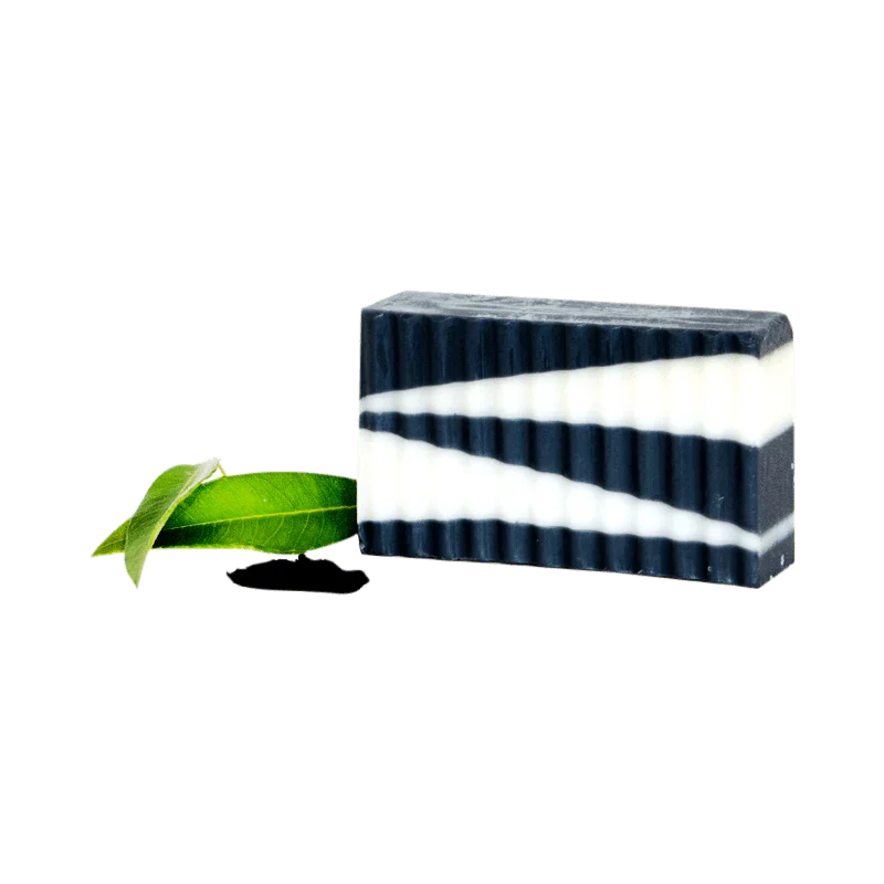 Charcoal Shea Myrtle Face Bar | Face Cleansing Shea Butter Soap With Tea Tree - Whitsunday Myrtle